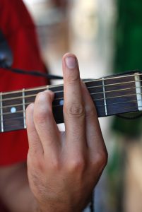 I sometimes up my Bacopa intake when trying to memorize stuff, like guitar chords to songs I am learning. Not flipping you off here, I promise -- that's an F# minor chord.