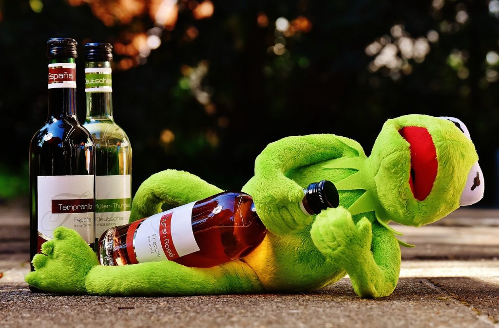 Kermit the Frog, desperate for those polyphenols