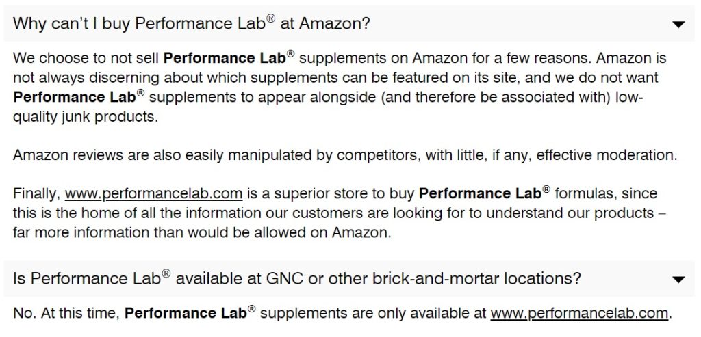 performance lab faq