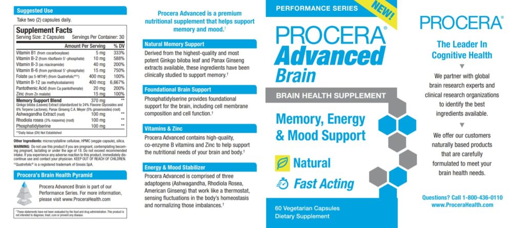 procera advanced brain label