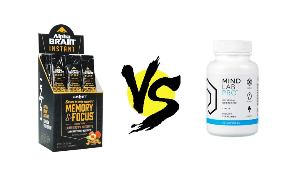 alpha brain instant vs. mind lab pro