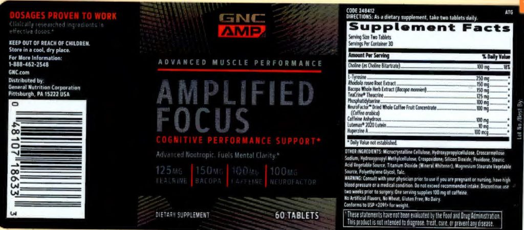 gnc amp amplified focus label