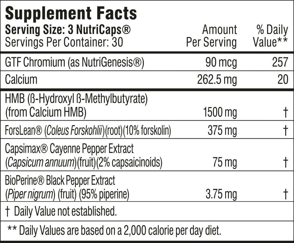 burn lab pro ingredients