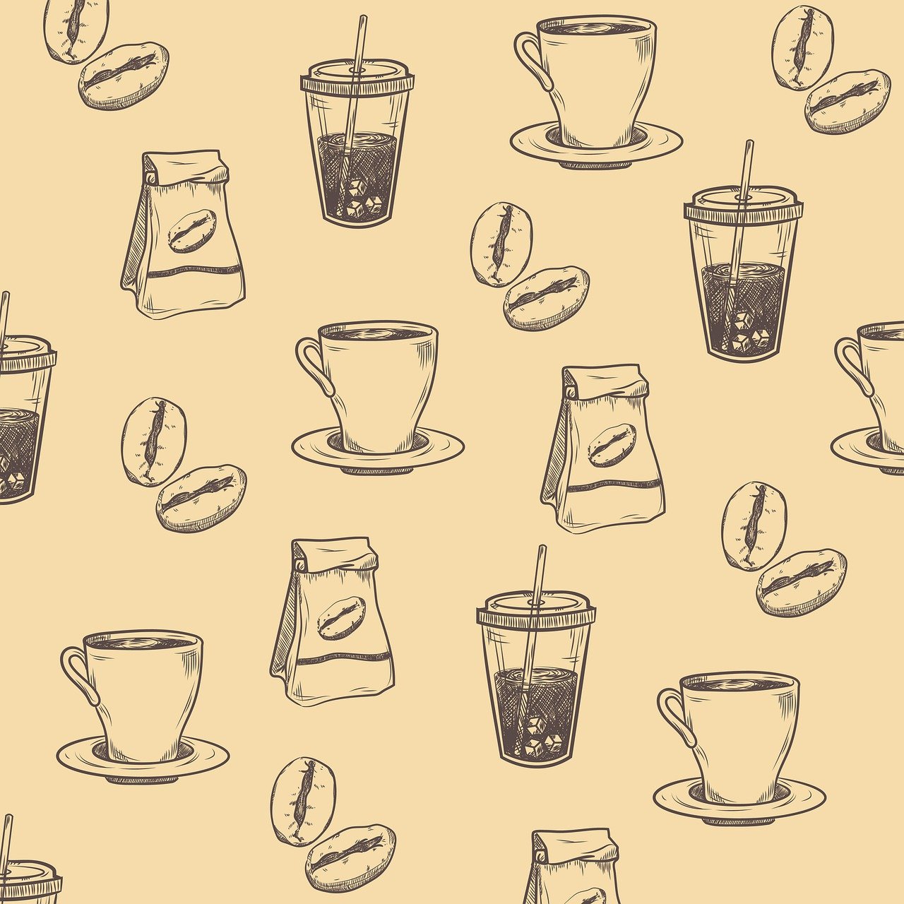 coffee bean pattern
