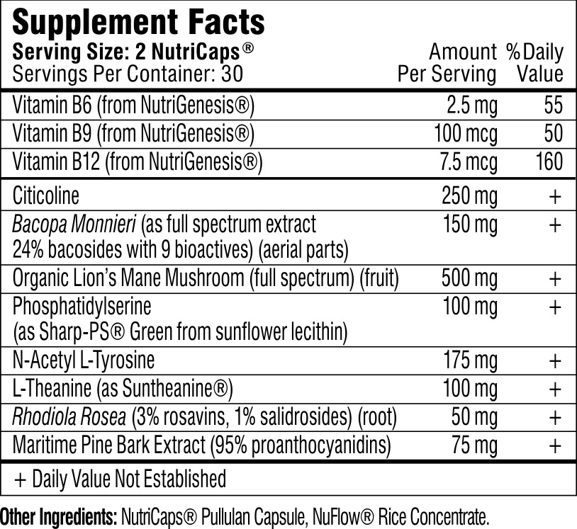 mind lab pro supplement facts updated