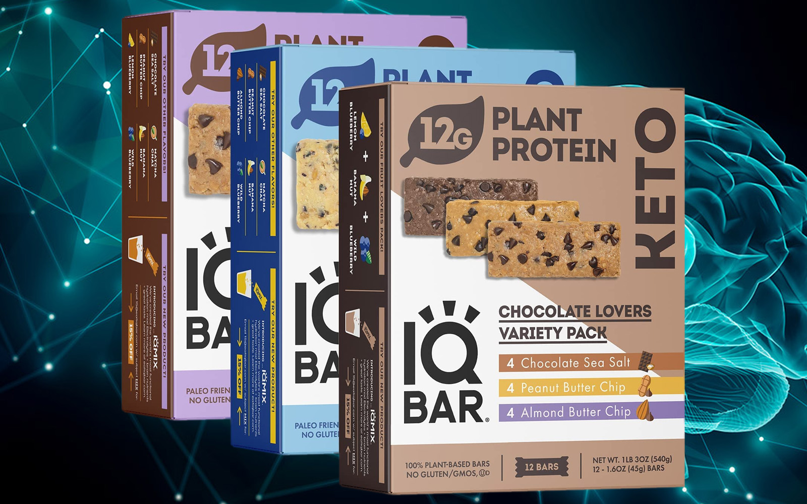 iqbar boxes plant protein brainpower